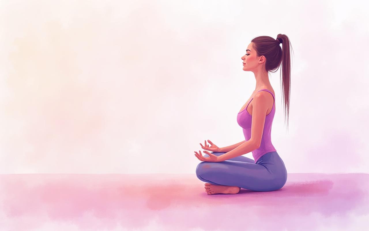 Woman in peaceful meditation